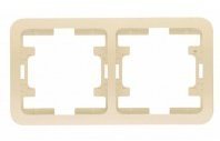 Рамка 2 мест. кремовая гориз. Mimoza Makel 32012