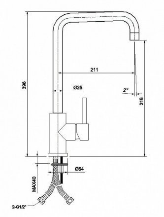 Смесители для кухни из нержавеющей стали IDDIS Kitchen K05STL0i05