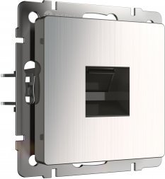 Розетка Ethernet RJ-45 (глянцевый никель) W1181002 Werkel 733149