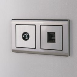 Розетка Ethernet RJ-45 (глянцевый никель) W1181002 Werkel 733149